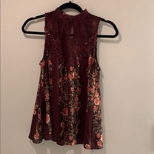 Cute Altar’d State Maroon Top